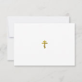 Delicate Vlinders Orthodoxe Christelijke Doop Bedankkaart (Achterkant)