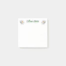 Delicate Water Lily Floral Naam Post-it® Notes