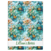 Delicate Water Lily Pattern Name Klembord (Achterkant)