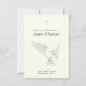 Delicate Watercolor Dove Doop I Kaart (Voorkant)
