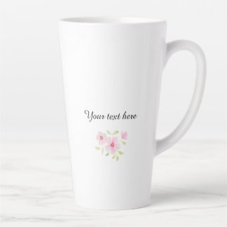 Delicate Watercolor Wildebloemen Latte Mok