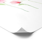 Delicate Watercolor Wildebloemen Poster (Hoek)