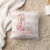 Delicate Waterverf Ballerina en Baby Unicorn Th Kussen (Deken)