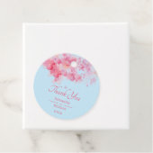 Delicate Waterverf Bloemen Bedankjes Labels (In situ)