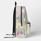 Delicate Waterverf Bloemen Rugzak (Links)