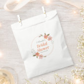 Delicate Waterverf Bloemen Sinaasappel Vrijgezelle Bedankzakje (Geknipt)