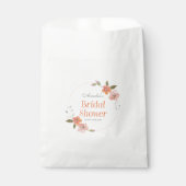 Delicate Waterverf Bloemen Sinaasappel Vrijgezelle Bedankzakje (Voorkant)