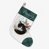 Delicate Waterverf bloemenkerst Kleine Kerstsok (Voorkant (Hangend))