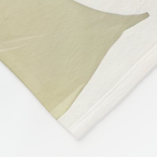 Delicate Waterverf bloemschilderij Fleece Deken (Hoek)