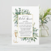 Delicate Waterverf Greenery Glass Sage Green Kaart (Staand voorkant)