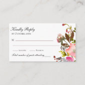 Delicate Waterverf herfst Rozen QR Informatiekaartje (Voorkant)