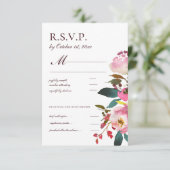 Delicate Waterverf herfst Rozen RSVP (Staand voorkant)