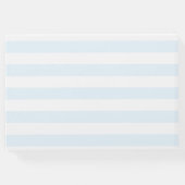 Delicate Waterverf Kustmonogram Bruiloft Gastenboek (Achterkant)