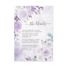 Delicate Waterverf Lavender Paarse Florals