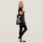 Delicate Waterverf Roos gepersonaliseerd Tas (Op model)