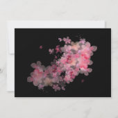 Delicate Waterverf Roze Bloem Kaart (Achterkant)