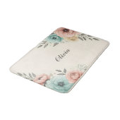 Delicate Waterverf Sketchy Flowers Badmat (Gekanteld)