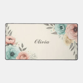 Delicate Waterverf Sketchy Flowers Bureaumat