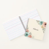 Delicate Waterverf Sketchy Flowers Notitieboek (Binnen)