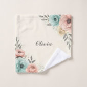 Delicate Waterverf Sketchy Flowers Washandje (Wasdoekje)