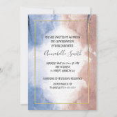 Delicate waterverf zinspelen op golven BEVESTIGING Kaart (Voorkant)