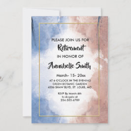 Delicate waterverf zinspelen op golven Pensioen Kaart