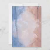 Delicate waterverf zinspelen op golven Pensioen Kaart (Achterkant)