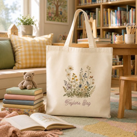 Delicate Weidebloemnaam Tote Bag