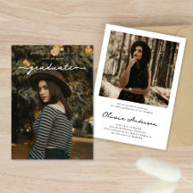 Delicate White Afstuderen Script Photo Afstuderen