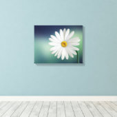 Delicate White Daisy Canvas Afdruk (Insitu (Houten vloer))