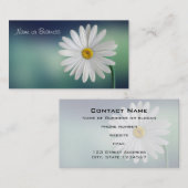 Delicate White Daisy Visitekaartje (Voorkant / Achterkant)