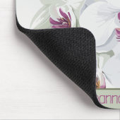 Delicate White Flowers  Mousepad Muismat (Hoek)