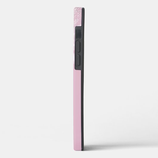 Delicate White Ribbon Flowers Monogram Case-Mate iPhone Case (Achterkant / Links)