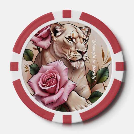 "Delicate Wild Heart" Poker Chips (Voorkant)