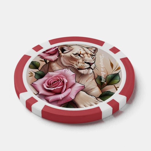 "Delicate Wild Heart" Poker Chips (Enkel)