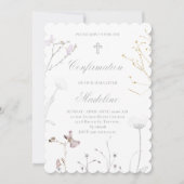 delicate wilde bloemen bevestiging kaart (Voorkant)