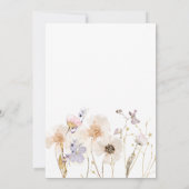 delicate wilde bloemen bevestiging kaart (Achterkant)