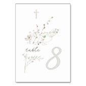 delicate wilde bloemen boeket Doop n 8 Kaart (Voorkant)