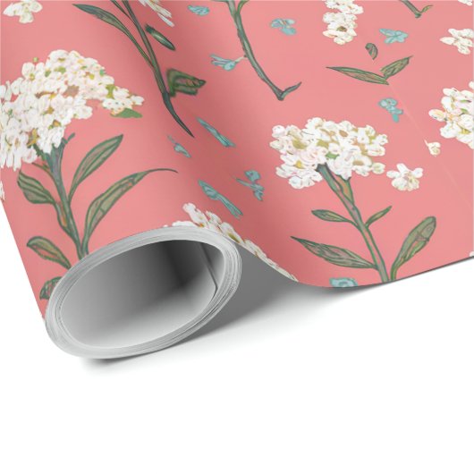 Delicate wilde bloemen cadeaupapier (Rol Hoek)