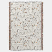 Delicate wilde bloemen deken (Voorkant Verticaal)