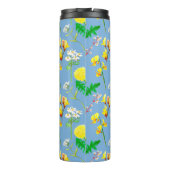 Delicate wilde bloemen in lucht aquarellen. Custom Thermosbeker (Achterkant)