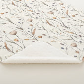 Delicate Wilde Bloemen  Sherpa Deken (3/4)