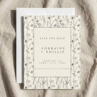 Delicate wilde bloemen tuin bruiloft