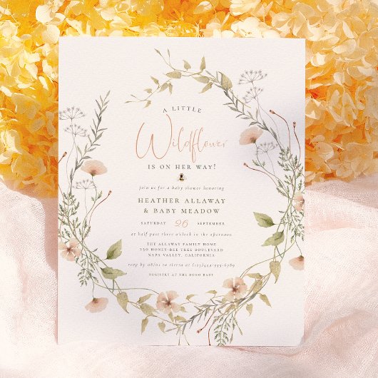 Delicate Wildebloem & Boho Bij Budget Baby Shower