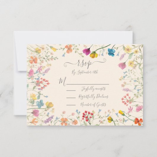 Delicate Wildflower bloemtuin RSVP (Voorkant)
