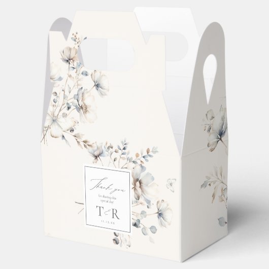 Delicate Wildflower Border Bedankt ID1102 Bedankdoosjes (Geopend)