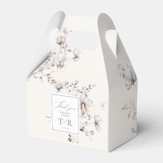 Delicate Wildflower Border Bedankt ID1102 Bedankdoosjes (Voorkant Zijde)