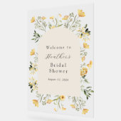 Delicate Wildflower Bruidsmeisje Uitnodiging Acryl Bord (Hoek)