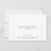 Delicate Wildflower bruiloft Bedankkaart (Achterkant)