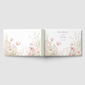 Delicate Wildflower bruiloft Gastenboek (Volledig)